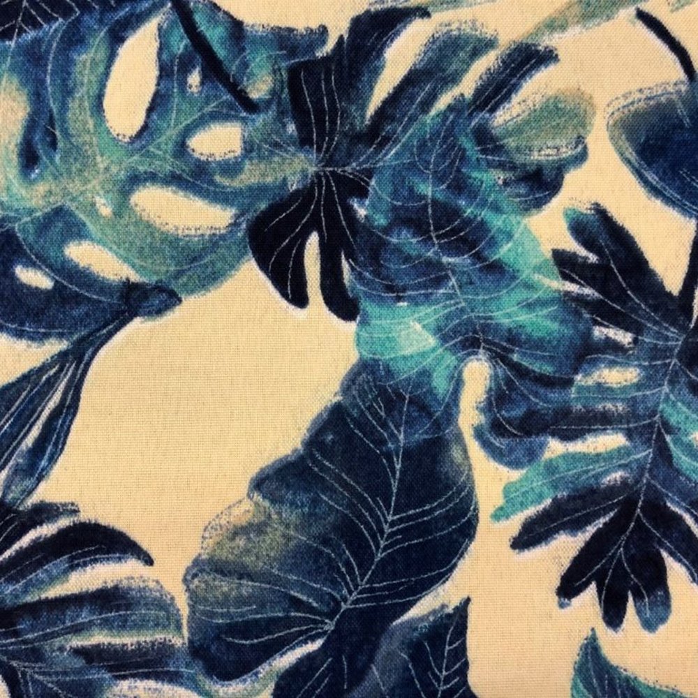 SOLD Outdoor Tommy Bahama Inky Palms Indigo Fabric - Picture 2 of 2